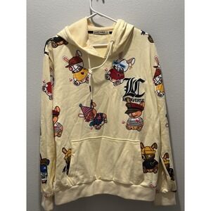 Y2K Style,‎ Lucky Charm, Cartoon Bunny, Hoodie Size Medium